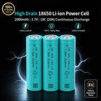 EVE 18650 Li-ion Power Cell20P 25P 30P 26V 29V 33V 35V|3.7V|10C (20A)