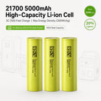 21700 5000mAh 3.7V High-Capacity Li-ion Cell