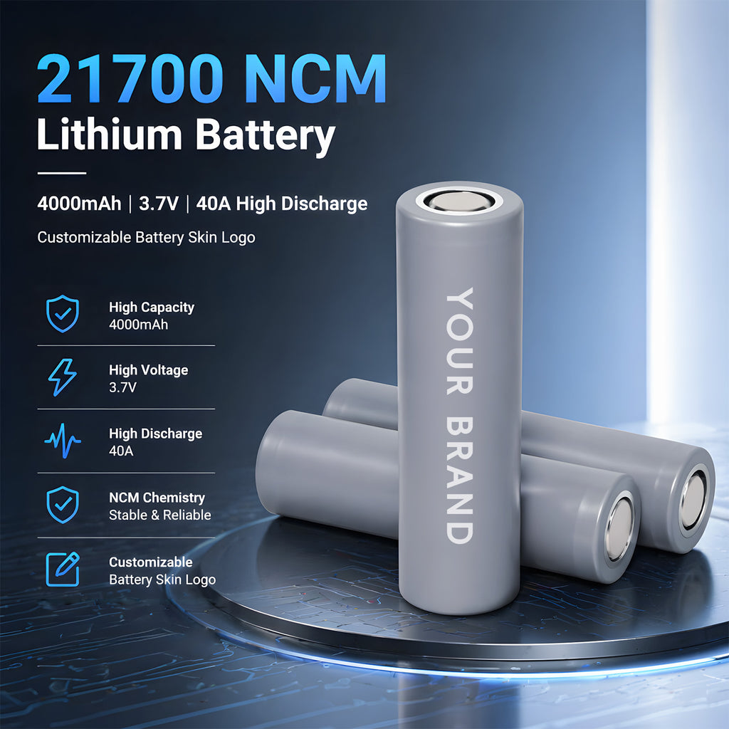 High-Rate Tianyi 21700 4000mAh 10C Li-ion Battery Cell | Custom Logo OEM for Power Tools（100piece/box）