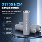High-Rate Tianyi 21700 4000mAh 10C Li-ion Battery Cell | Custom Logo OEM for Power Tools（100piece/box）