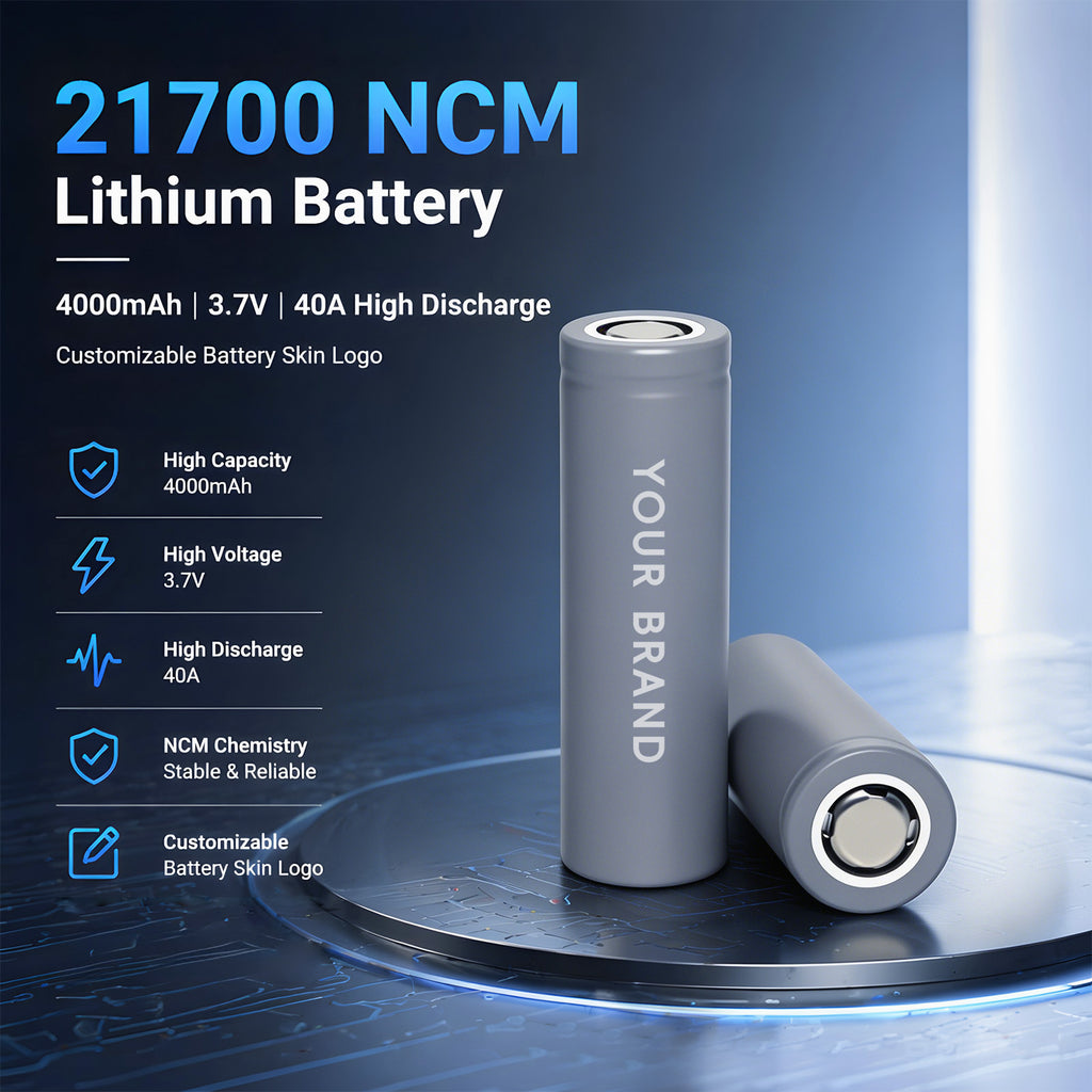 High-Rate Tianyi 21700 4000mAh 10C Li-ion Battery Cell | Custom Logo OEM for Power Tools（100piece/box）