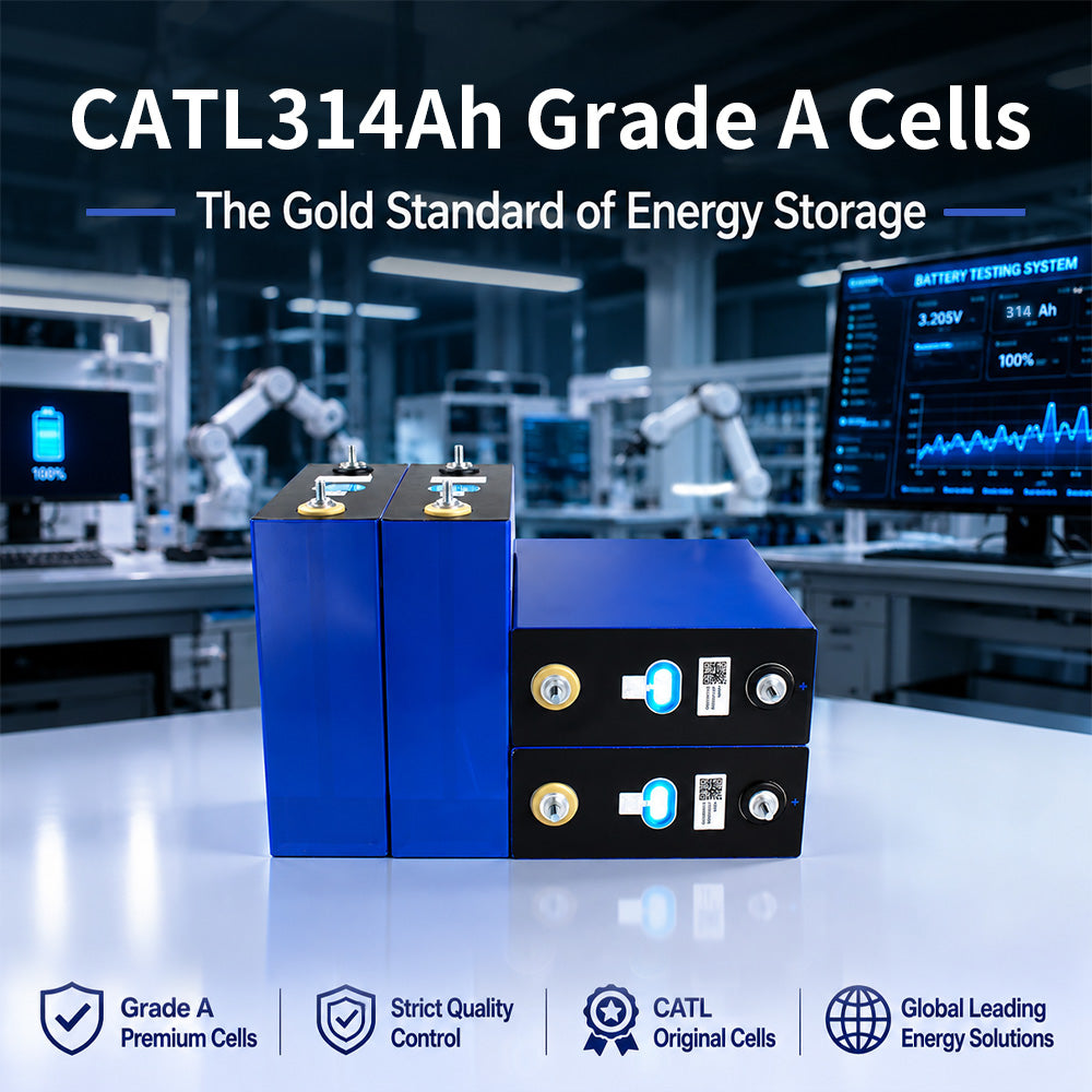 Grade A CATL 314Ah 3.2V LiFePO4 Prismatic Cell 10000 Cycles High Capacity Rechargeable Battery For Solar Energy Storage