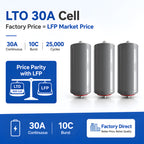 LTO 30A Cell Battery Factory Price LFP Equivalent 25000 Cycles Deep Cycle Lithium Titanate Storage 5 Years Warranty Safe