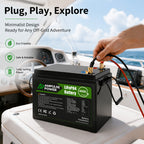 Easy plug-and-play installation of Ampulse Power battery on a boat, ready for any off-grid adventure with safe and reliable connections.