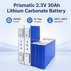 Yinlong 2.3V 30Ah LTO Cell | 25000 Cycles Lithium Titanate Battery Prismatic Cell （6 pieces/box）